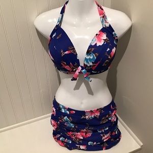 Swimsuit XXXL, Sturdy Cups, Blue /Pink, NWT